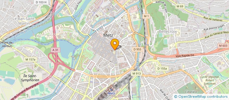 localisation de l'entreprise CTM à METZ