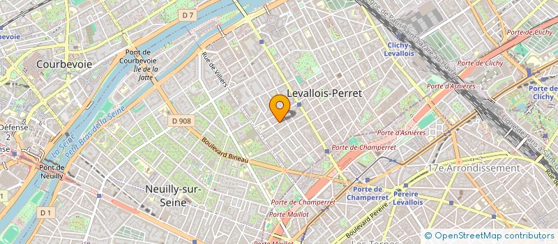 localisation de l'entreprise CTM à LEVALLOIS-PERRET