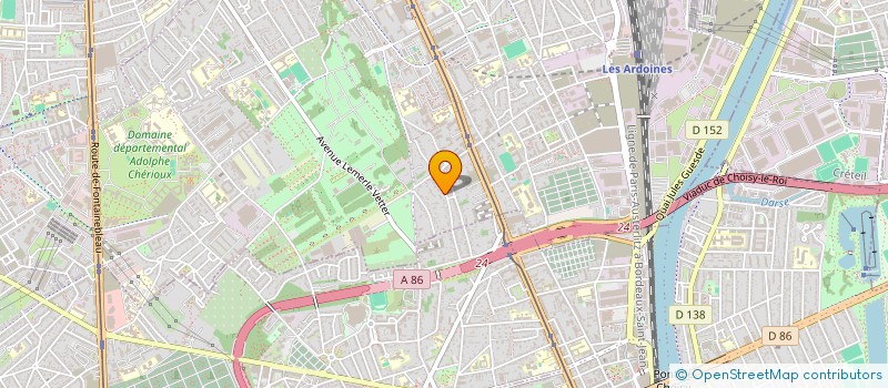 localisation de l'entreprise CTM à VITRY-SUR-SEINE
