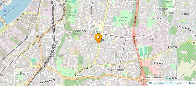localisation de l'entreprise CTM à CENON