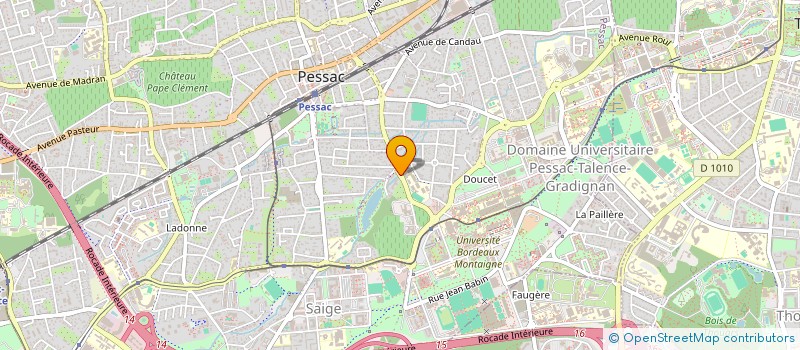 localisation de l'entreprise CTM  PESSAC