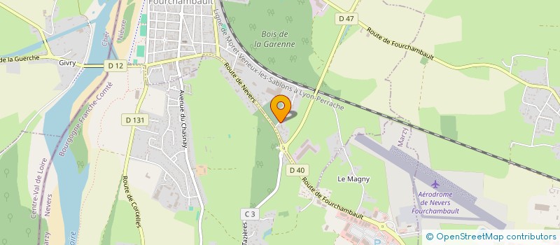 localisation de l'entreprise CTM A  FOURCHAMBAULT