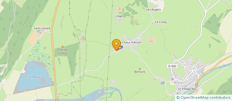 localisation de l'entreprise CTM AQUATERRA à VUILLECIN