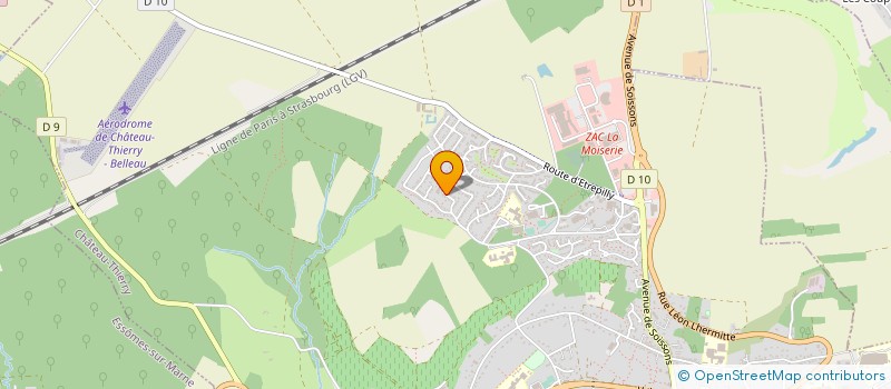 localisation de l'entreprise CTM ASCENSEURS à CHATEAU-THIERRY