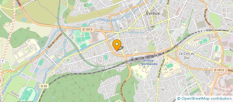 localisation de l'entreprise CTM & ASSOCIES  EVREUX