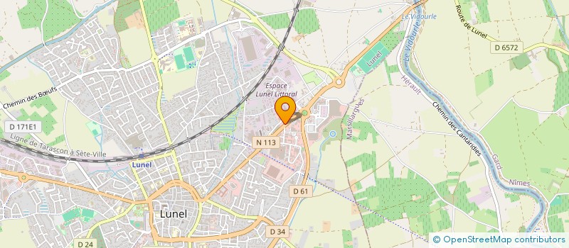localisation de l'entreprise CTM AUTO à LUNEL