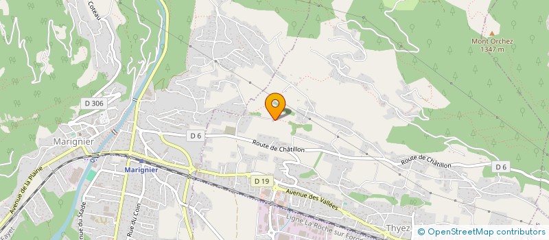 localisation de l'entreprise CTM CHARPENTE  THYEZ