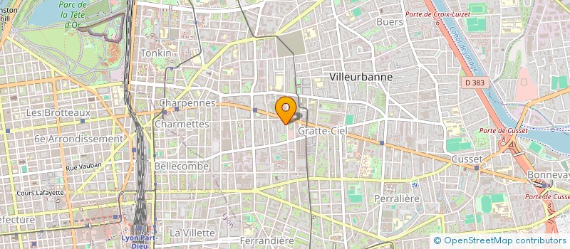 localisation de l'entreprise CTM GESTION  VILLEURBANNE