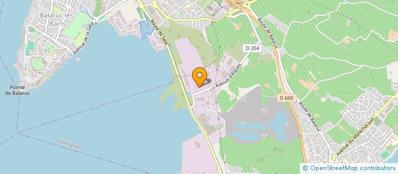 localisation de l'entreprise CTM INVEST à FRONTIGNAN