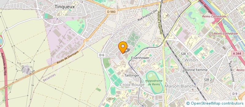 localisation de l'entreprise CTM RECORD  REIMS