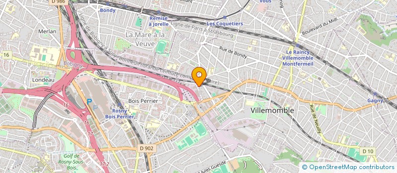 localisation de l'entreprise CTM RENOV  VILLEMOMBLE