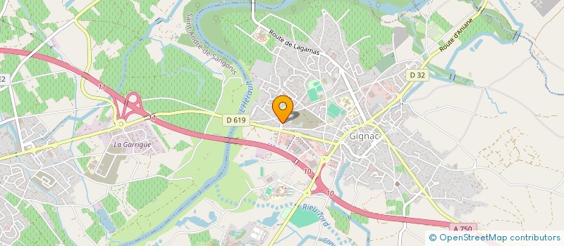 localisation de l'entreprise CTM SERVICES à GIGNAC