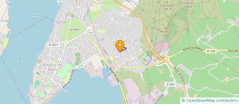 localisation de l'entreprise CTM VIDEO  BALARUC-LES-BAINS