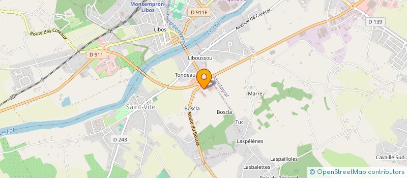 localisation de l'entreprise CTMA à MONTAYRAL