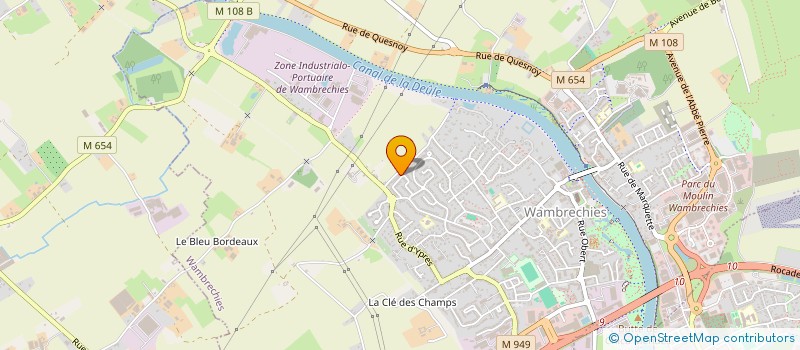 localisation de l'entreprise CTMB  WAMBRECHIES