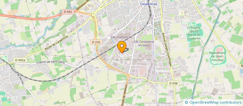 localisation de l'entreprise CTMF à CARPENTRAS