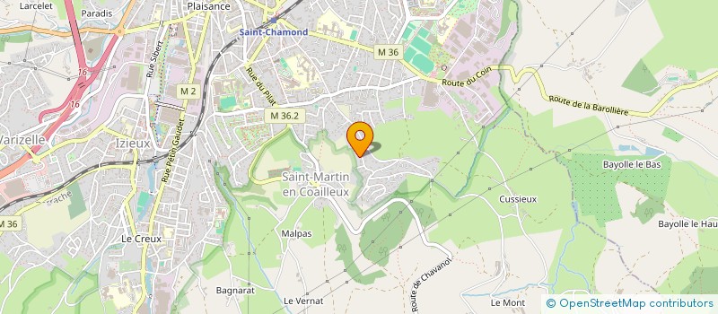 localisation de l'entreprise CTMG GESTION  SAINT-CHAMOND