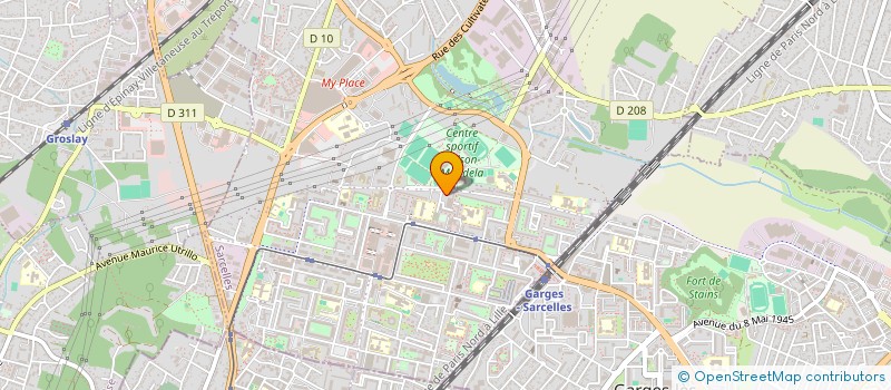 localisation de l'entreprise CTMJA à SARCELLES