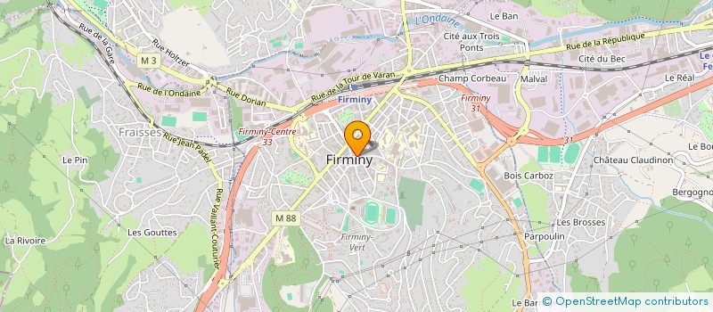 localisation de l'entreprise CTML ATMOSP'HAIR  FIRMINY