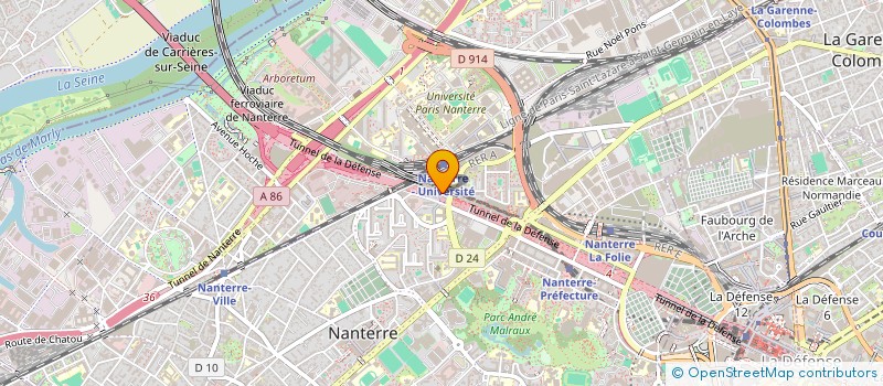 localisation de l'entreprise CTN  NANTERRE