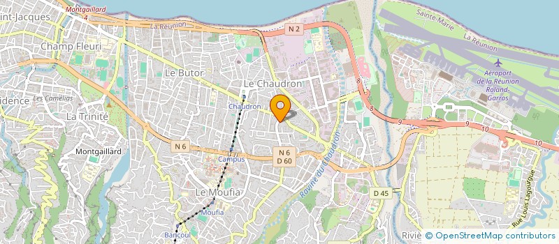 localisation de l'entreprise CTN LOCATION REUNION à SAINT-DENIS