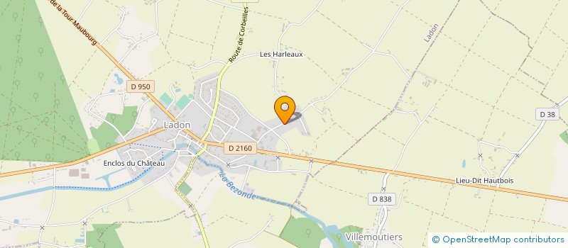 localisation de l'entreprise CTNA  LADON