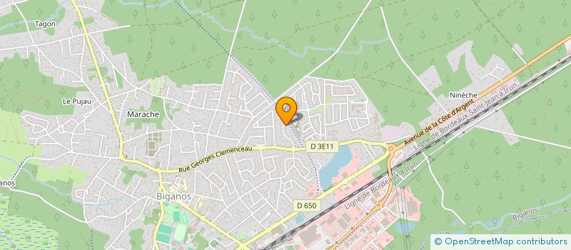 localisation de l'entreprise CTNO  BIGANOS