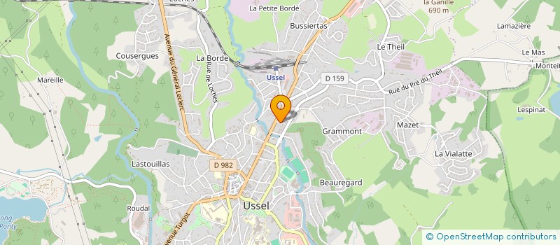 localisation de l'entreprise CTO.QUINTANA  USSEL