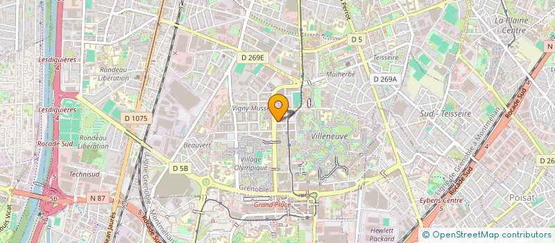 localisation de l'entreprise CTP 38 à GRENOBLE