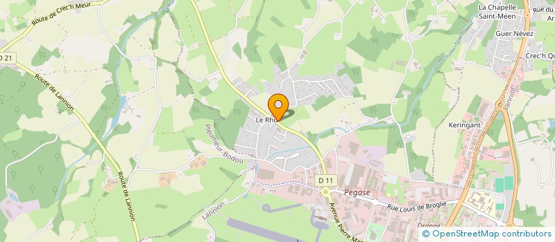 localisation de l'entreprise CTP à LANNION
