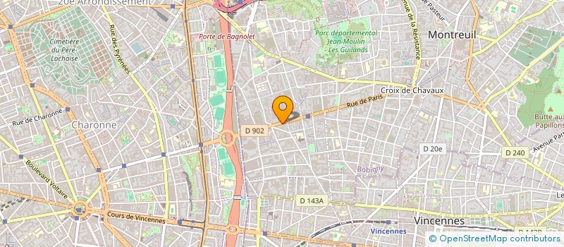 localisation de l'entreprise CTP à MONTREUIL