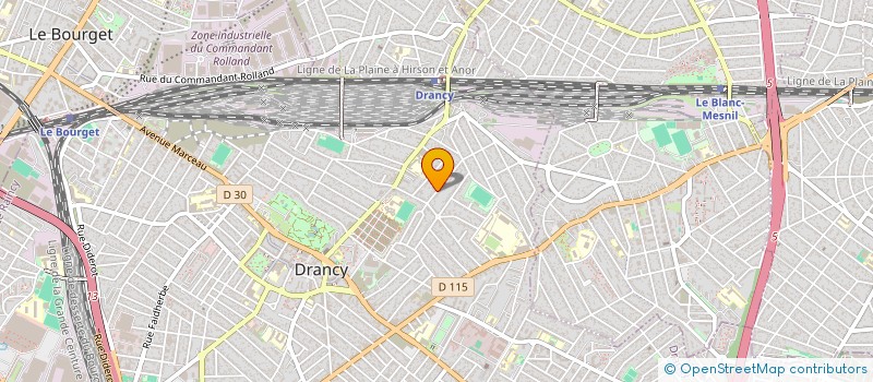 localisation de l'entreprise CTP à DRANCY