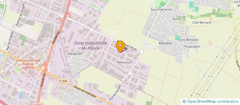 localisation de l'entreprise CTP  GENAS