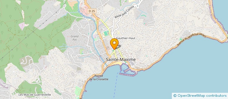 localisation de l'entreprise CTP à SAINTE-MAXIME