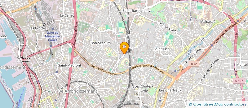 localisation de l'entreprise CTP à MARSEILLE