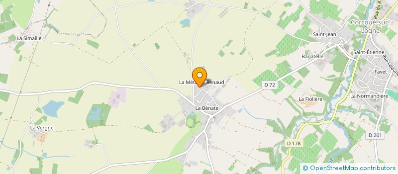 localisation de l'entreprise CTP  CORCOUE-SUR-LOGNE