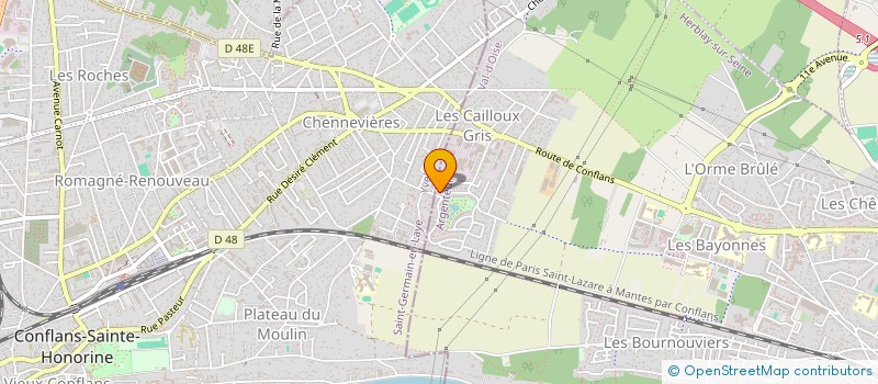 localisation de l'entreprise CTP  HERBLAY-SUR-SEINE