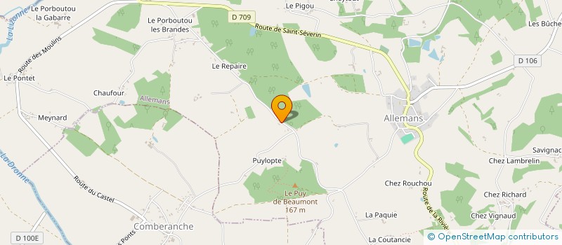 localisation de l'entreprise CTP BAT  ALLEMANS