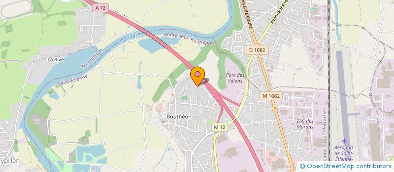localisation de l'entreprise CTP FEURS à ANDREZIEUX-BOUTHEON