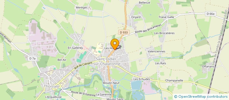 localisation de l'entreprise CTPB CHALARONNE  SAINT-DIDIER-SUR-CHALARONNE