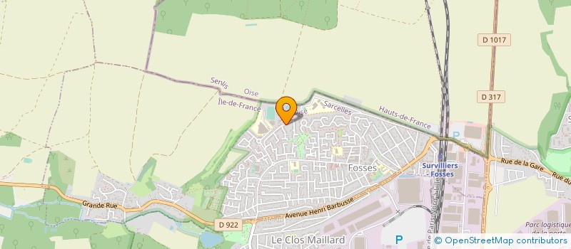 localisation de l'entreprise CTPCLIM  FOSSES