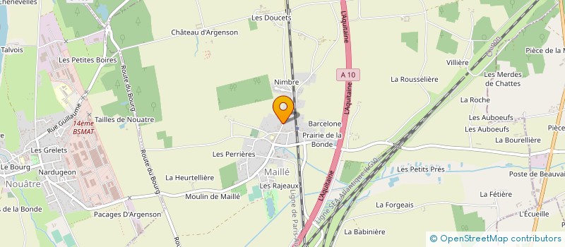 localisation de l'entreprise CTPF - LA SALLE  MAILLE