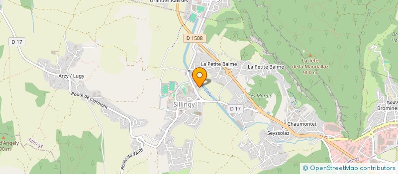 localisation de l'entreprise CTPI - CENTRE TECHNIQUE DE LA PEINTURE INDUSTRIELLE  SILLINGY