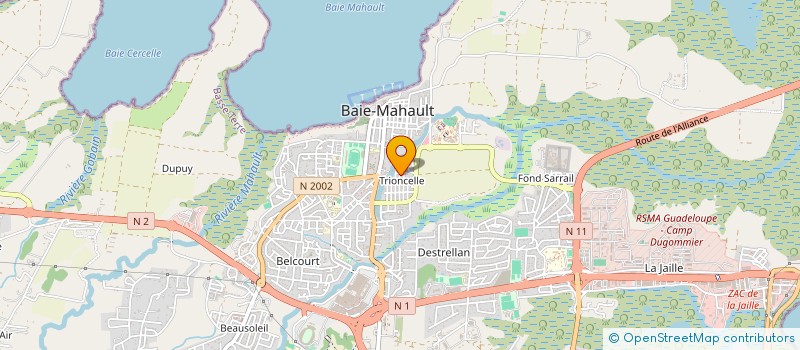 localisation de l'entreprise CTR COMPANY  BAIE-MAHAULT