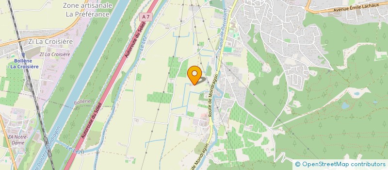 localisation de l'entreprise CTR DITI  BOLLENE