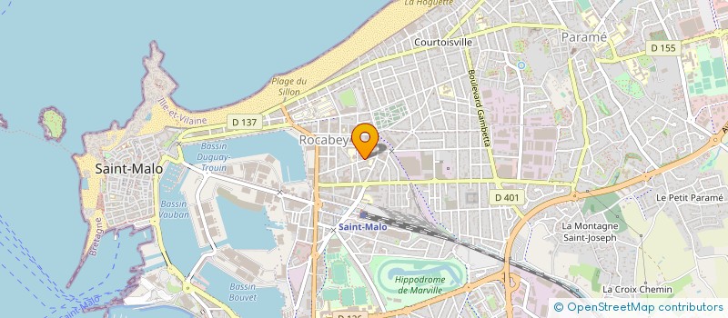 localisation de l'entreprise CTR ETUDE INTERV INNOVAT ECONO SOCIALE  SAINT-MALO