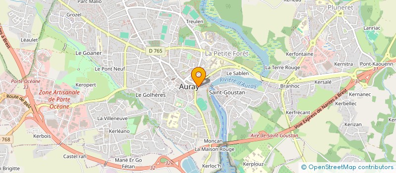 localisation de l'entreprise CTR EXPRESSION & CREATION MUSICAL ALREEN à AURAY