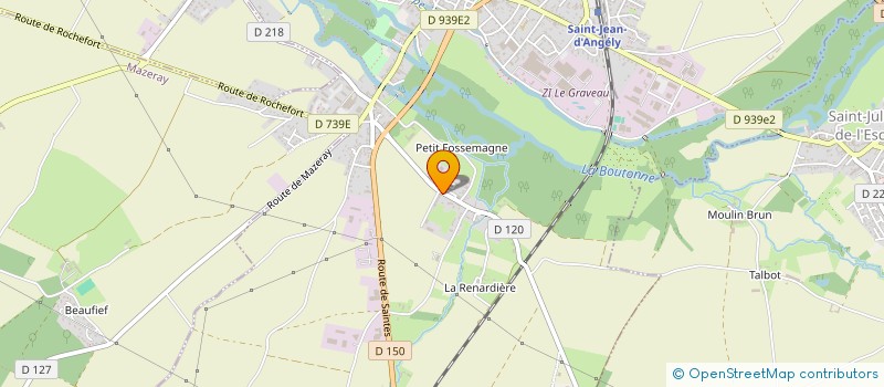 localisation de l'entreprise CTR.FORM.PROF.AGRICOLE JEUNES FOSSEMAGNE à SAINT-JEAN-D'ANGELY