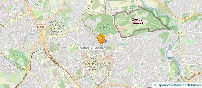 localisation de l'entreprise CTR INFOR RECHE CULTU AMERI NORD à MONTPELLIER