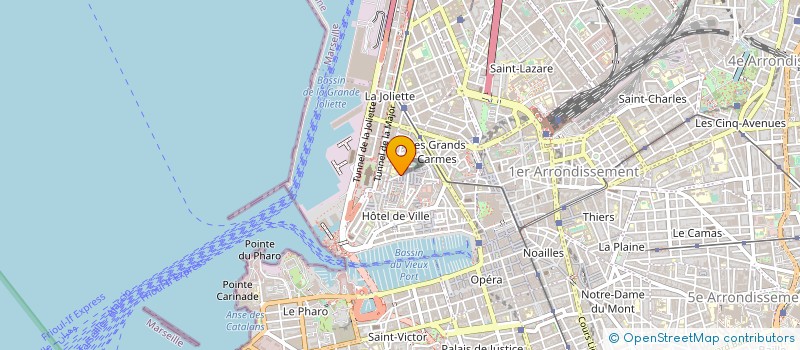 localisation de l'entreprise CTR REGION DEVELOPP ARTISTIQUE CULTUREL à MARSEILLE